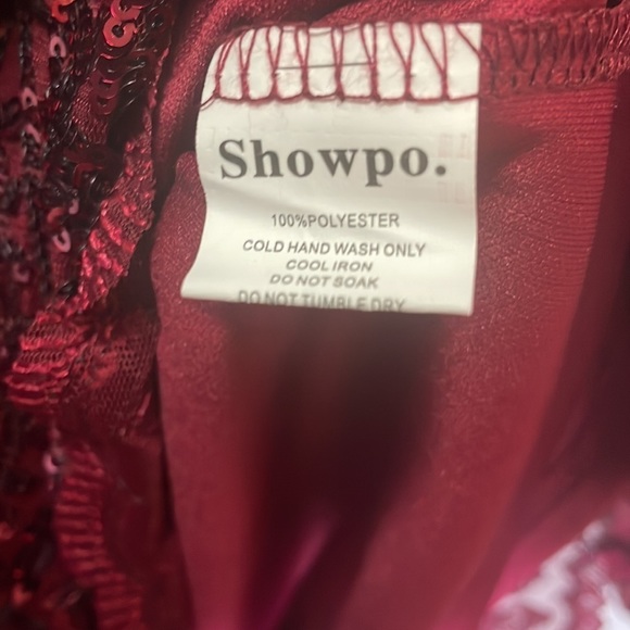🎉 Host Pick🎉 Showpo. What Comes Around Sequin Playsuit in Wine Size 8 - Picture 9 of 10